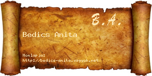 Bedics Anita névjegykártya